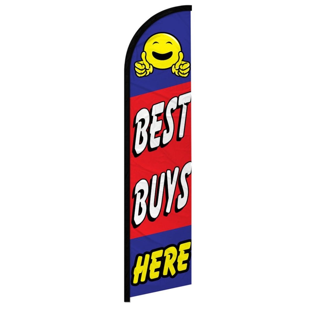 Best Buys Here Windless Banner Flag - Flags Importer