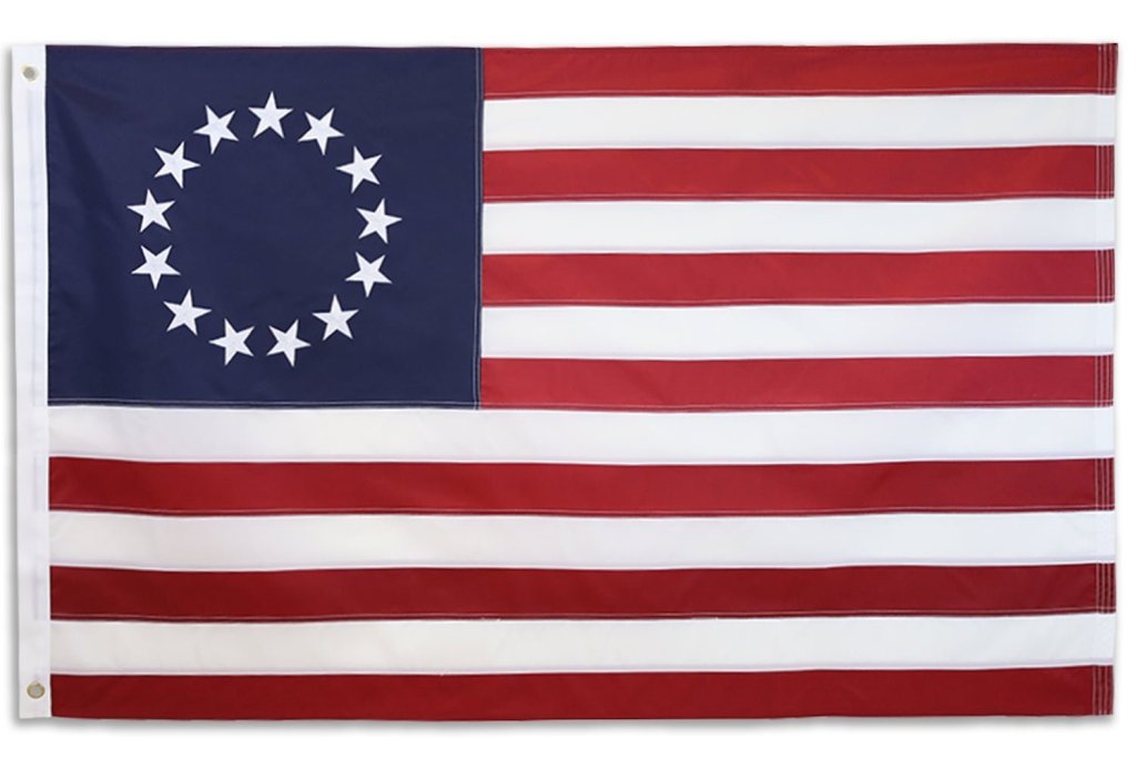 Betsy Ross Embroidered Flag 3x5ft - Flags Importer