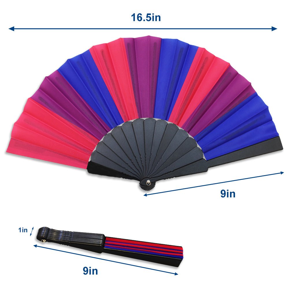 Bisexual Small Hand Fan - Flags Importer