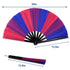 Bisexual X - Large Hand Fan - Flags Importer