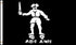 Black Bart Roger Pirate Flag 3x5ft Poly - Flags Importer
