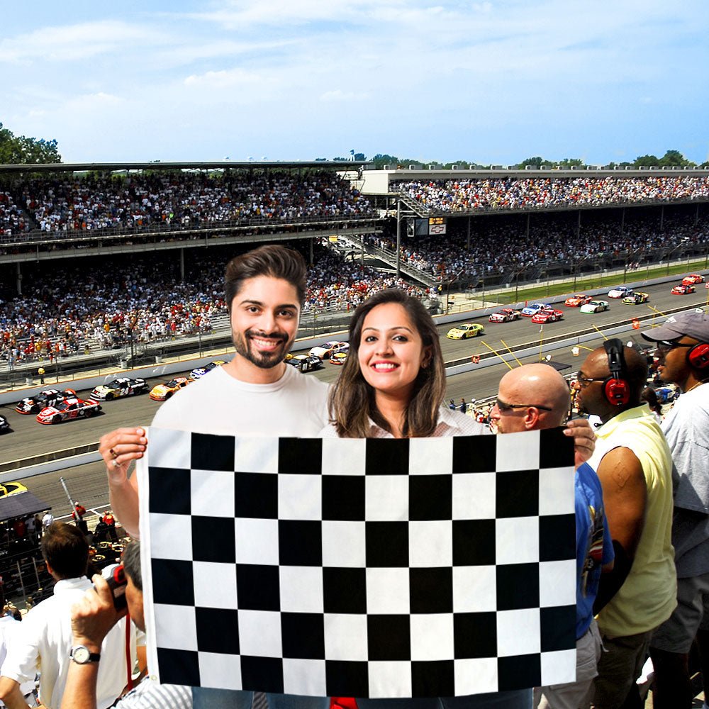 Black & White Checkered Flag 2x3ft Poly - Flags Importer
