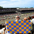 Blue & Orange Checkered Flag 3x5ft Poly - Flags Importer