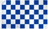 Blue & White Checkered Flag 2x3ft Poly - Flags Importer
