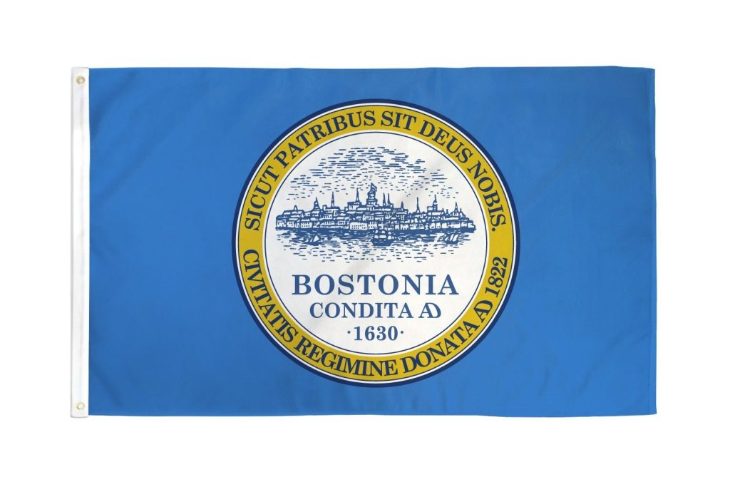 Boston City Flag 3x5ft Poly - Flags Importer