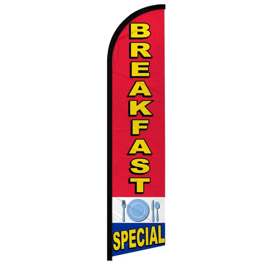 Breakfast Special Windless Banner Flag - Flags Importer