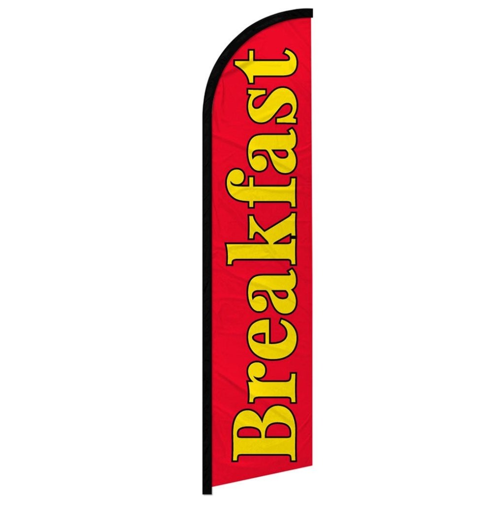 Breakfast Windless Banner Flag - Flags Importer