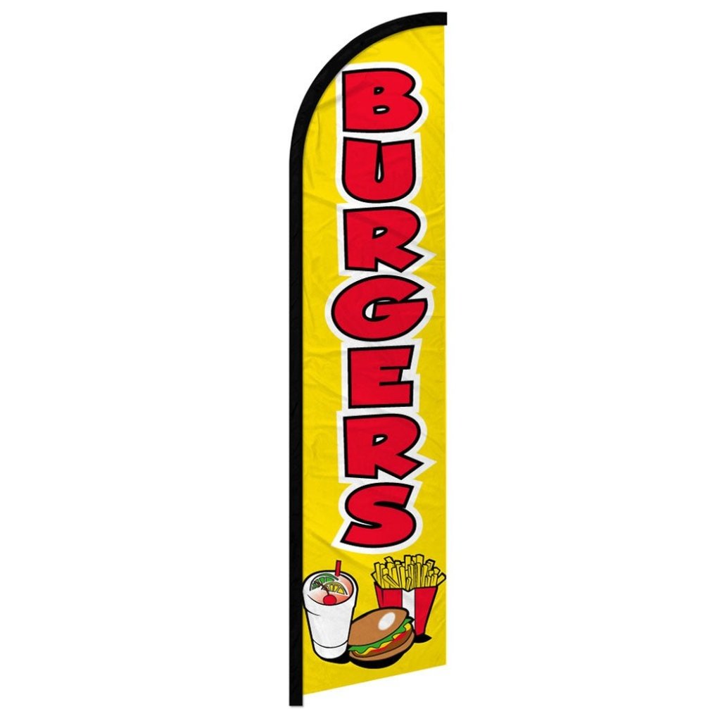 Burgers Windless Banner Flag - Flags Importer