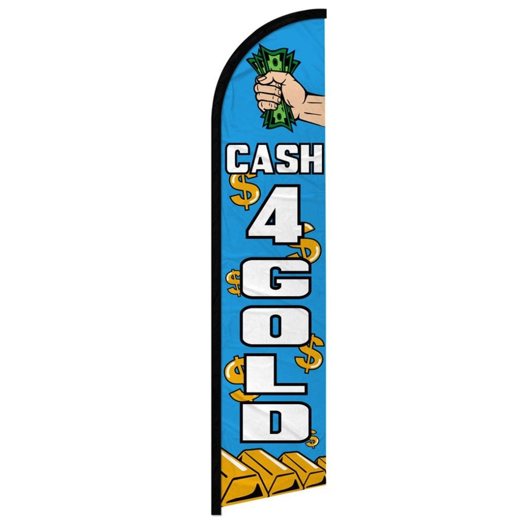 Cash 4 Gold Windless Banner Flag - Flags Importer