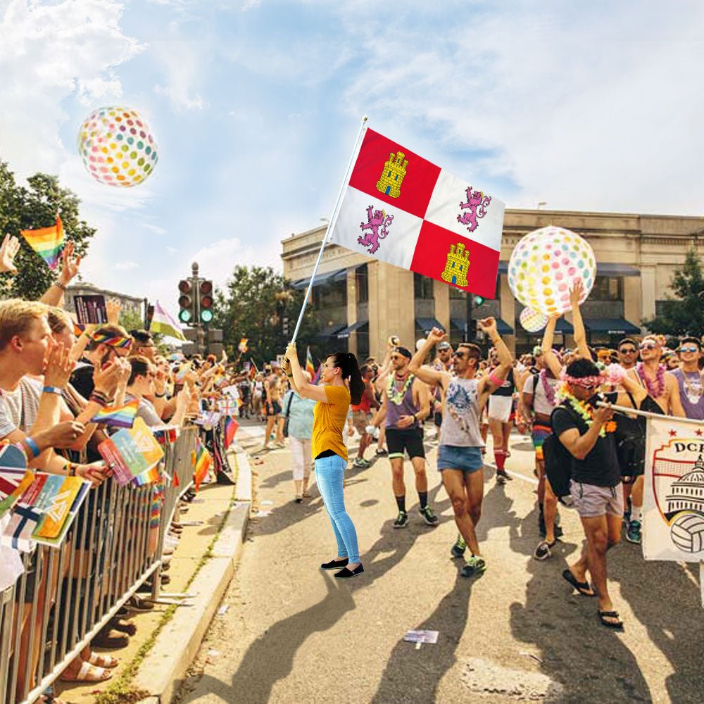 Castil and Leon Flag 3x5ft Poly - Flags Importer