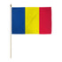 Chad 12x18in Stick Flag - Flags Importer