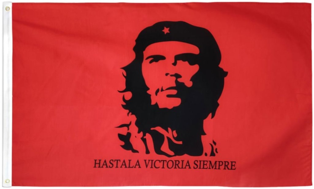 Che Guevara (Red) Flag 3x5ft Poly - Flags Importer