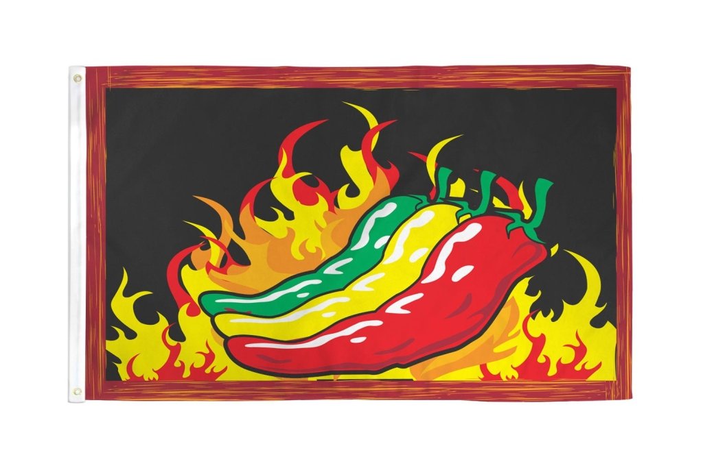 Chilies Flag 3x5ft Poly - Flags Importer