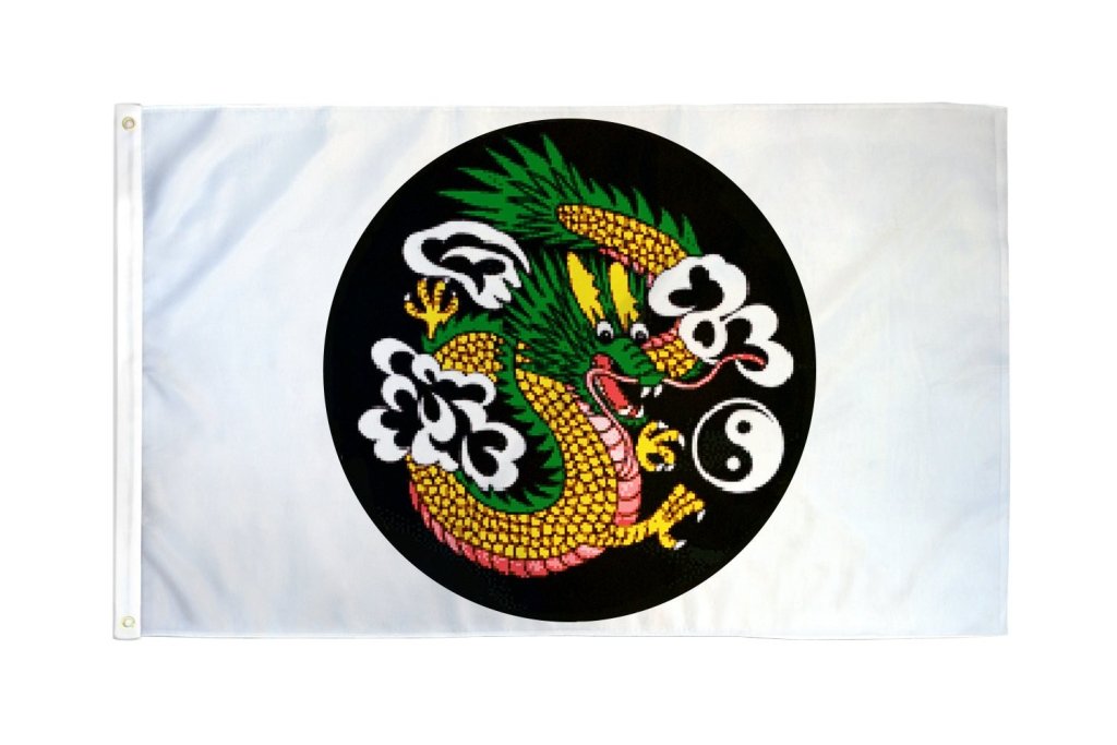 Chinese Dragon (Circle) Flag 3x5ft Poly - Flags Importer
