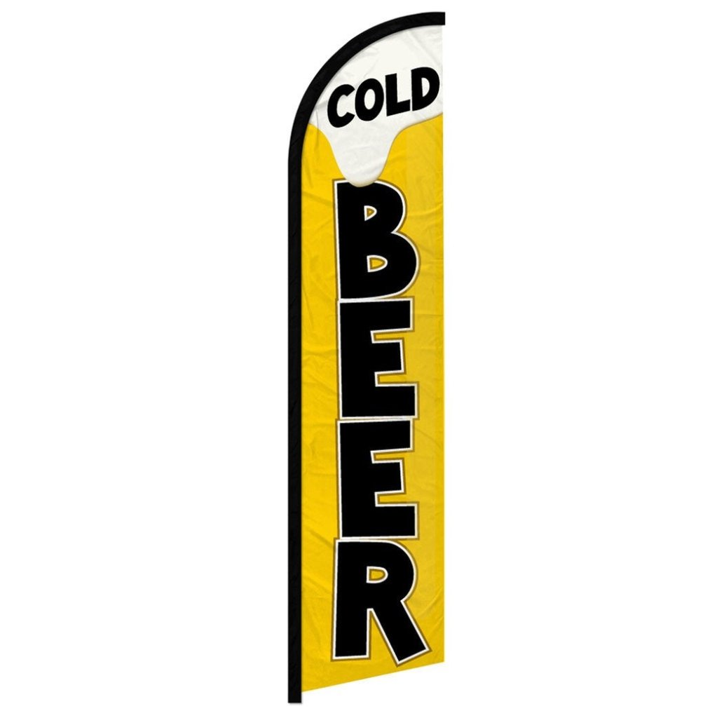Cold Beer Windless Banner Flag - Flags Importer