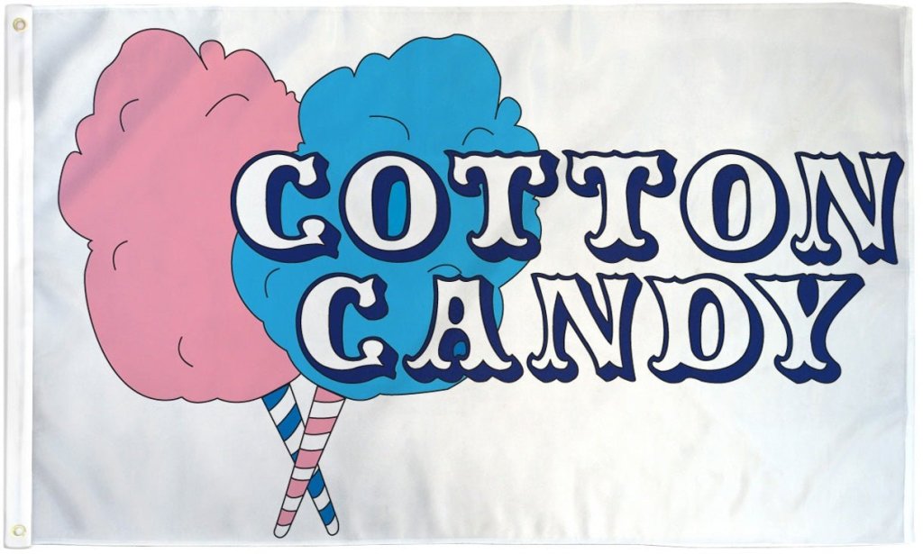 Cotton Candy Flag 3x5ft Poly - Flags Importer