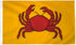 Crab Flag 3x5ft Poly - Flags Importer