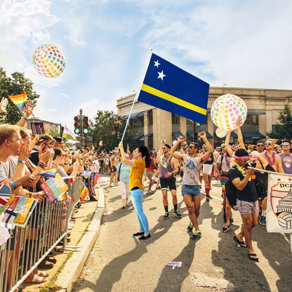 Curacao Flag 3x5ft Poly - Flags Importer