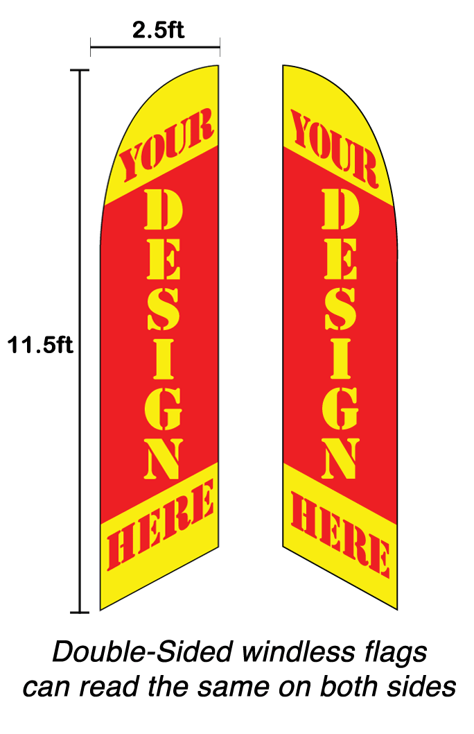 Custom Double - Sided Windless Banner Kit - Flags Importer