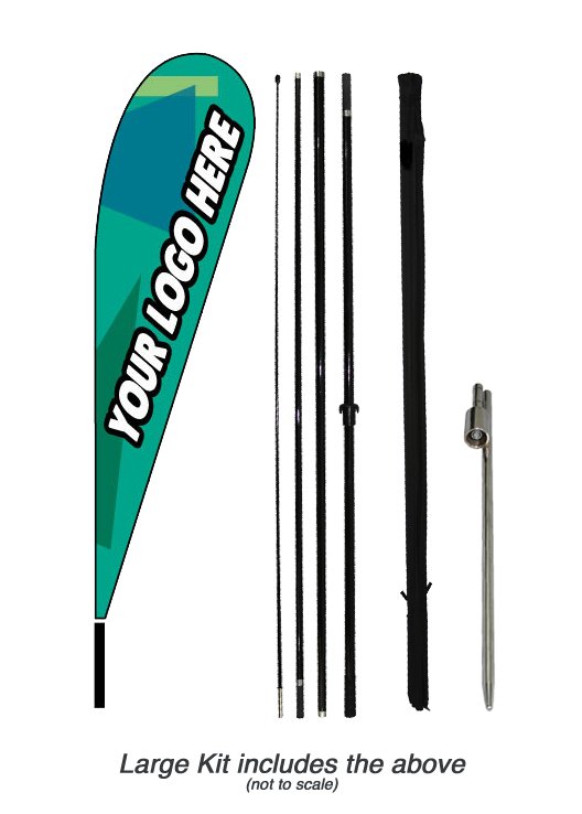 Custom Teardrop Flag Kit - Flags Importer