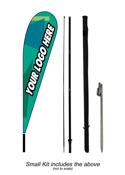 Custom Teardrop Flag Kit - Flags Importer