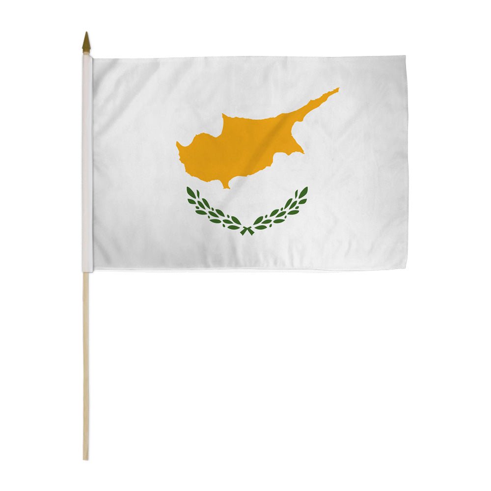 Cyprus 12x18in Stick Flag - Flags Importer