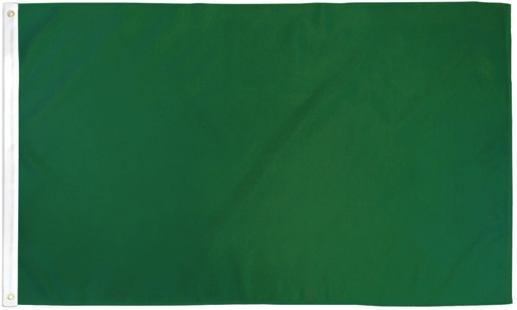 Dark Green Solid Color Flag 3x5ft Poly - Flags Importer