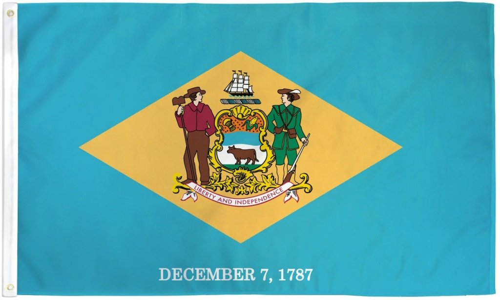 Delaware Flag 3x5ft Poly - Flags Importer