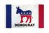 Democrat (New) Flag 3x5ft Poly - Flags Importer