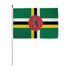 Dominica 12x18in Stick Flag - Flags Importer