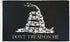 Don't Tread On Me Gadsden (Black) Flag 3x5ft Poly - Flags Importer