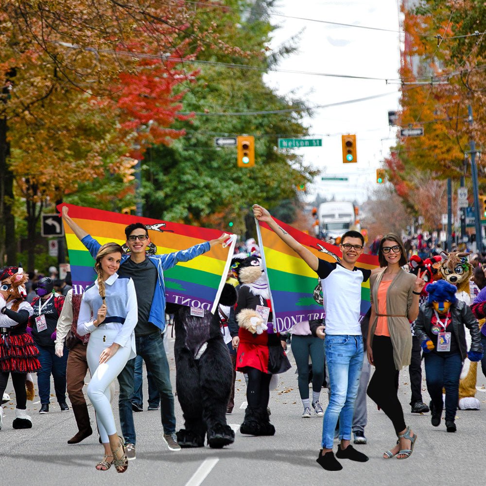 Don't Tread on Me Gadsden (Rainbow) Flag 3x5ft Poly - Flags Importer