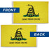 Don't Tread on Me Gadsden (Yellow) Embroidered Flag 3x5ft - Flags Importer