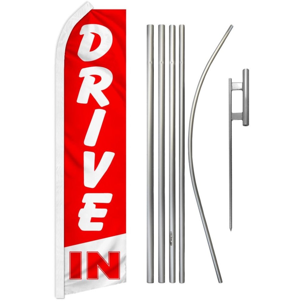 Drive In Super Flag & Pole Kit - Flags Importer