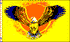 Yellow Eagle Printed Polyester Flag 3ft by 5ft