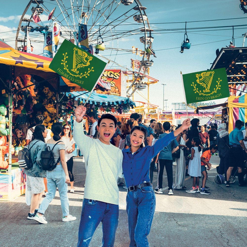 Erin Go Bragh 12x18in Stick Flag - Flags Importer