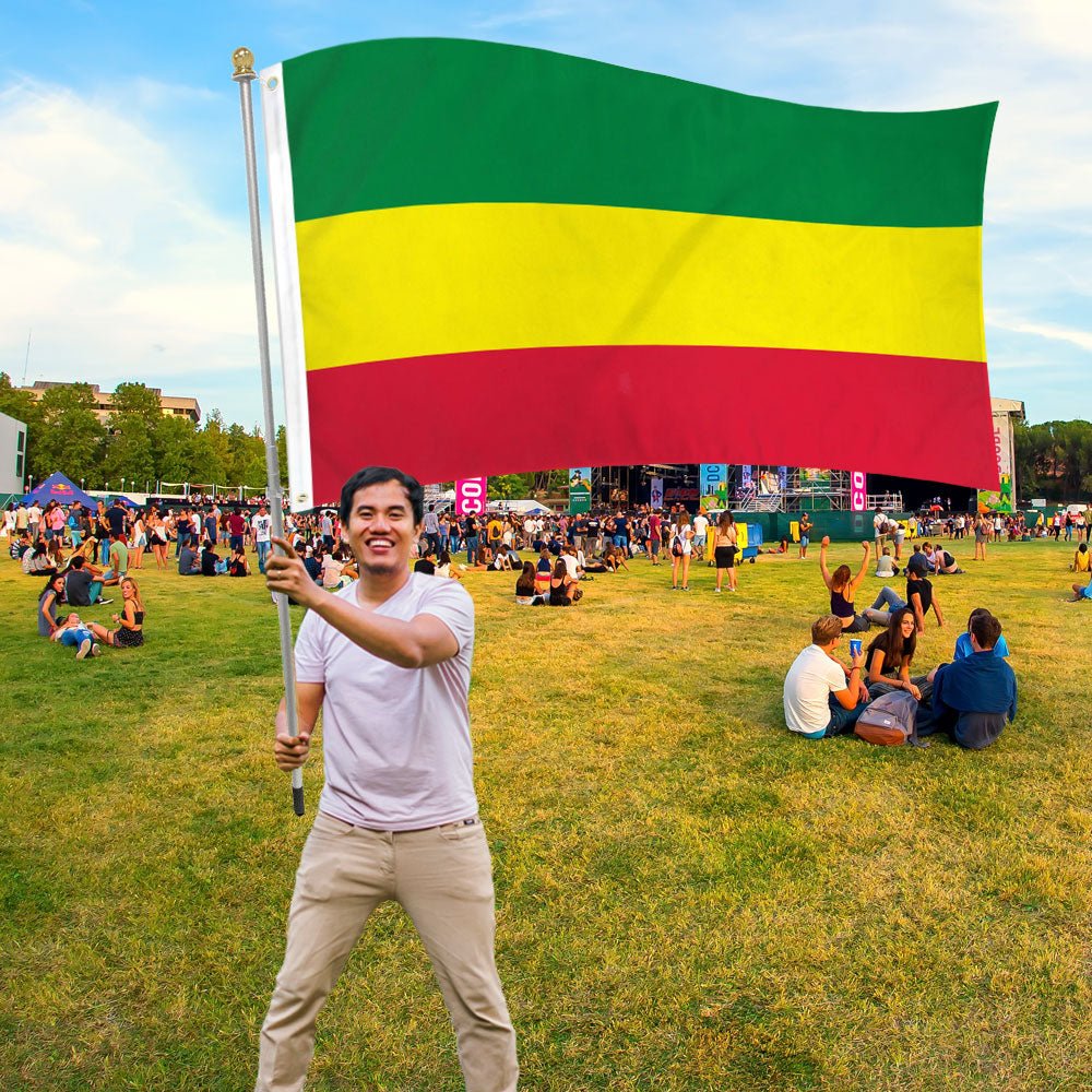 Ethiopia (Plain) Flag 3x5ft Poly - Flags Importer