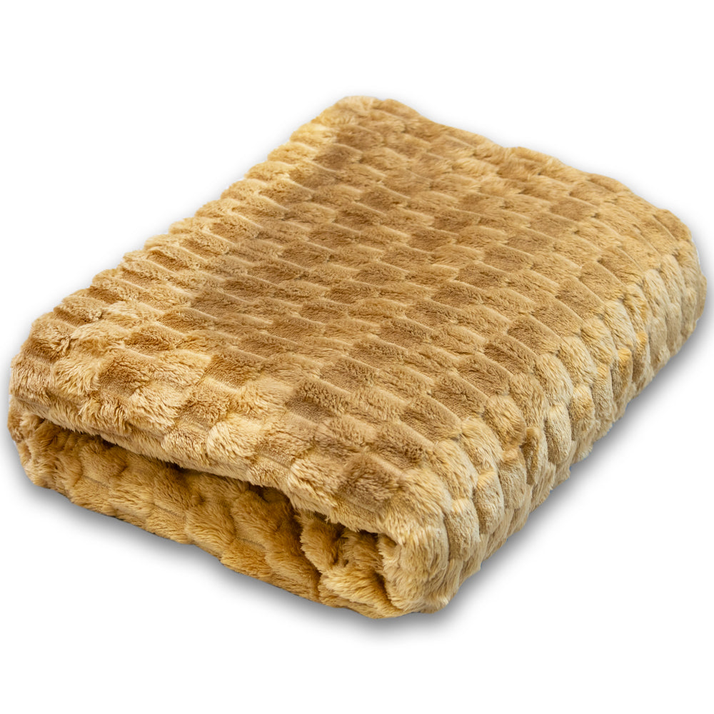 Caramel Solid Color (Turtle Shell) Soft Plush 50x60in Blanket