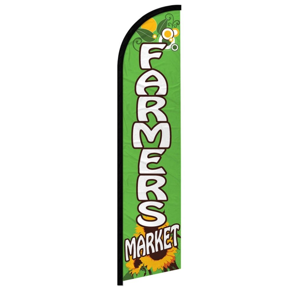 Farmer's Market Windless Banner Flag - Flags Importer