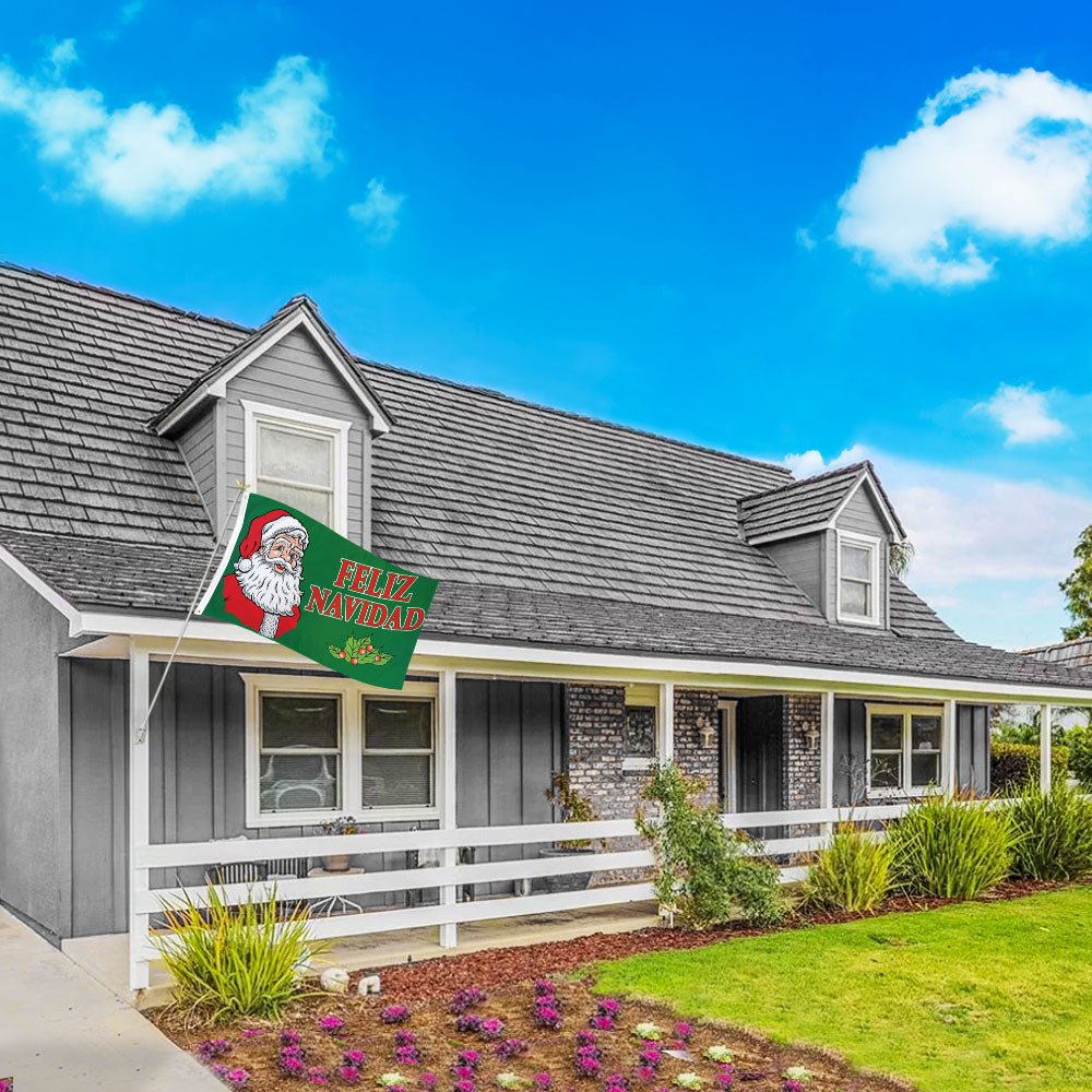 Feliz Navidad Flag 3x5ft Poly - Flags Importer