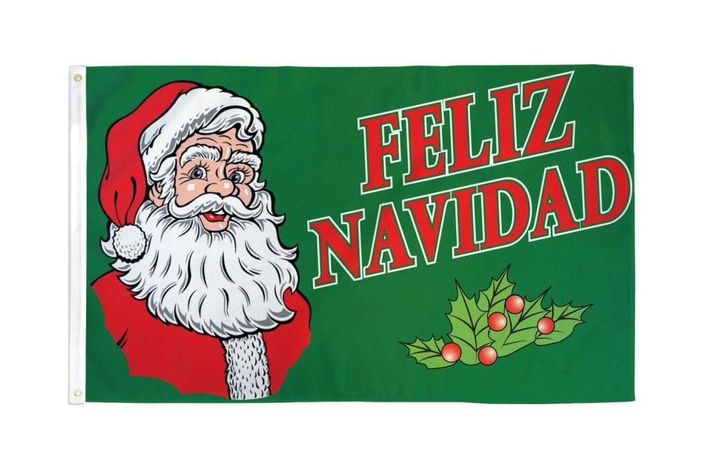 Feliz Navidad Flag 3x5ft Poly - Flags Importer
