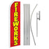 Fireworks (Red) Super Flag & Pole Kit - Flags Importer