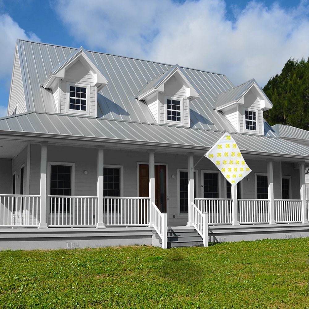 Fleur De Lis (White Multi) Flag 3x5ft Poly - Flags Importer