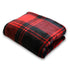 Red & Black Plaid (Large Squares) Soft Plush 50x60in Blanket