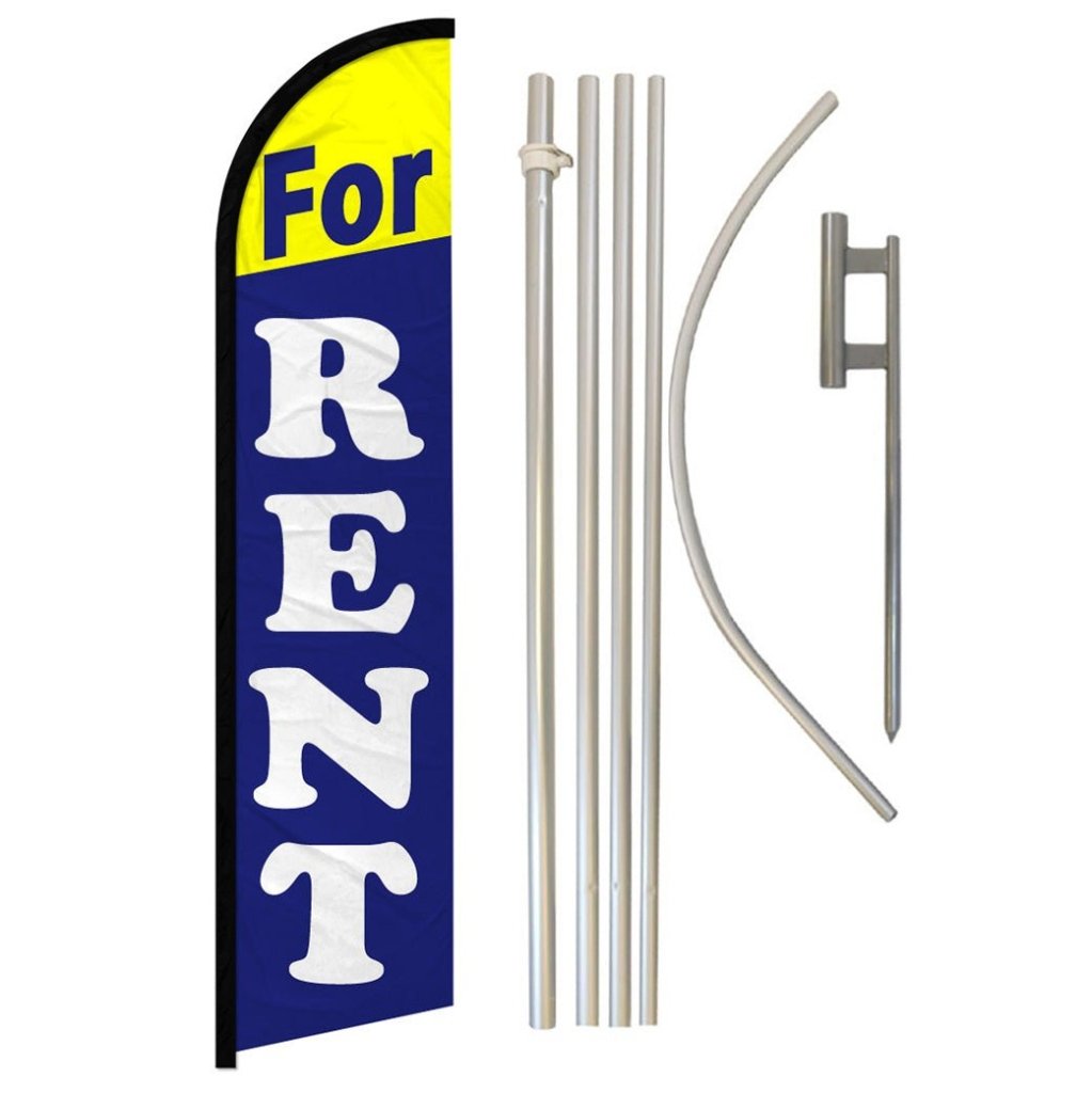 For Rent Windless Banner Flag & Pole Kit - Flags Importer