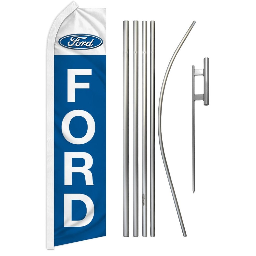 Ford Super Flag & Pole Kit - Flags Importer