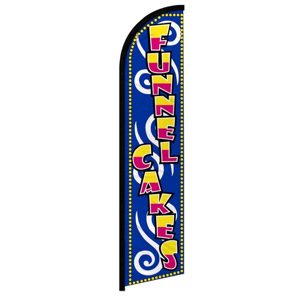 Funnel Cakes Windless Banner Flag - Flags Importer