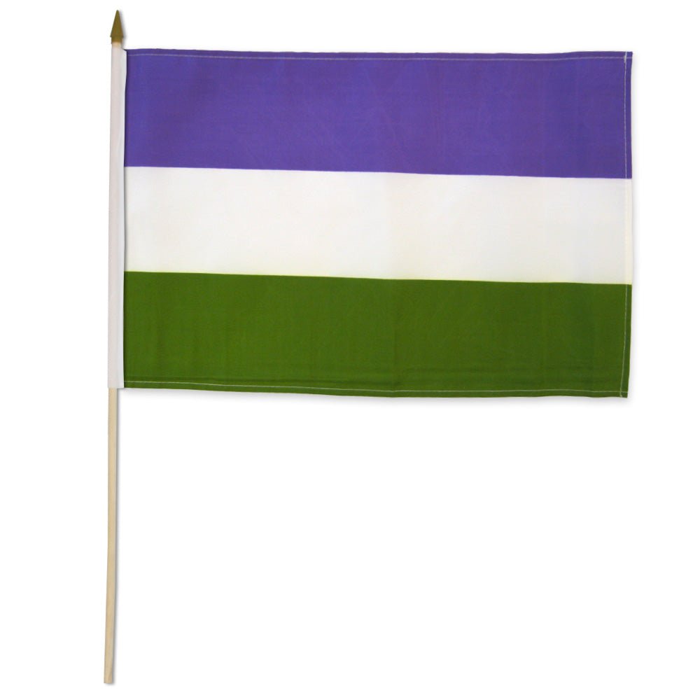 Genderqueer 12x18in Stick Flag - Flags Importer