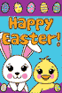 Happy Easter Garden Printed Polyester Garden Flag 24in by 36in