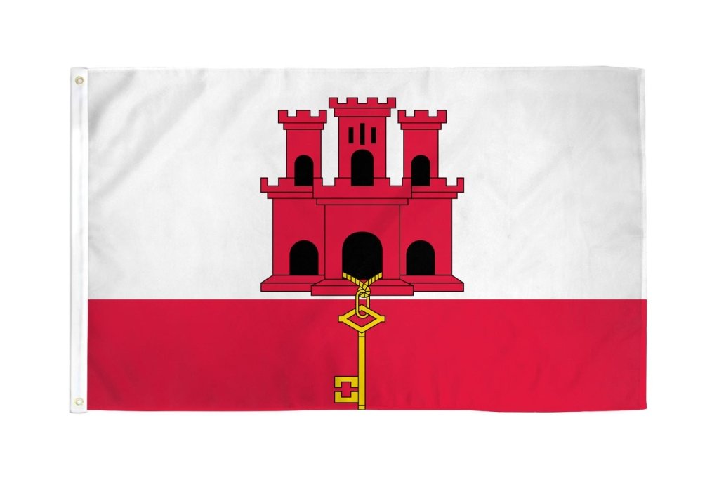 Gibraltar Flag 3x5ft Poly - Flags Importer